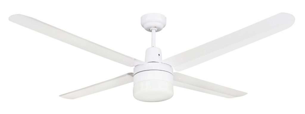 Abanico De Techo Industrial C/Luz 4 Aspas 56" Blanco - Catalogo Hergall